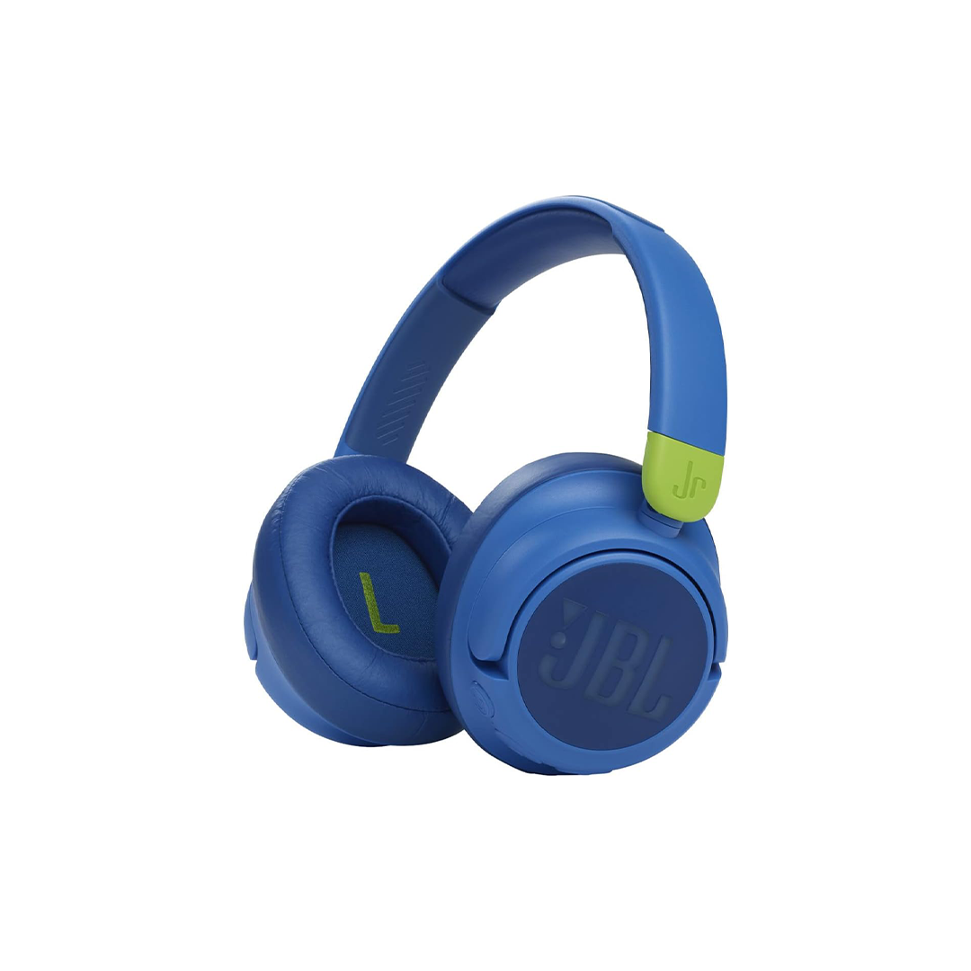 JBL JR 460NC Noise-Canceling Wireless Over-Ear Kids Headphones - Blue JBL JR 460NC Noise-Canceling Wireless Over-Ear Kids Headphones - Blue